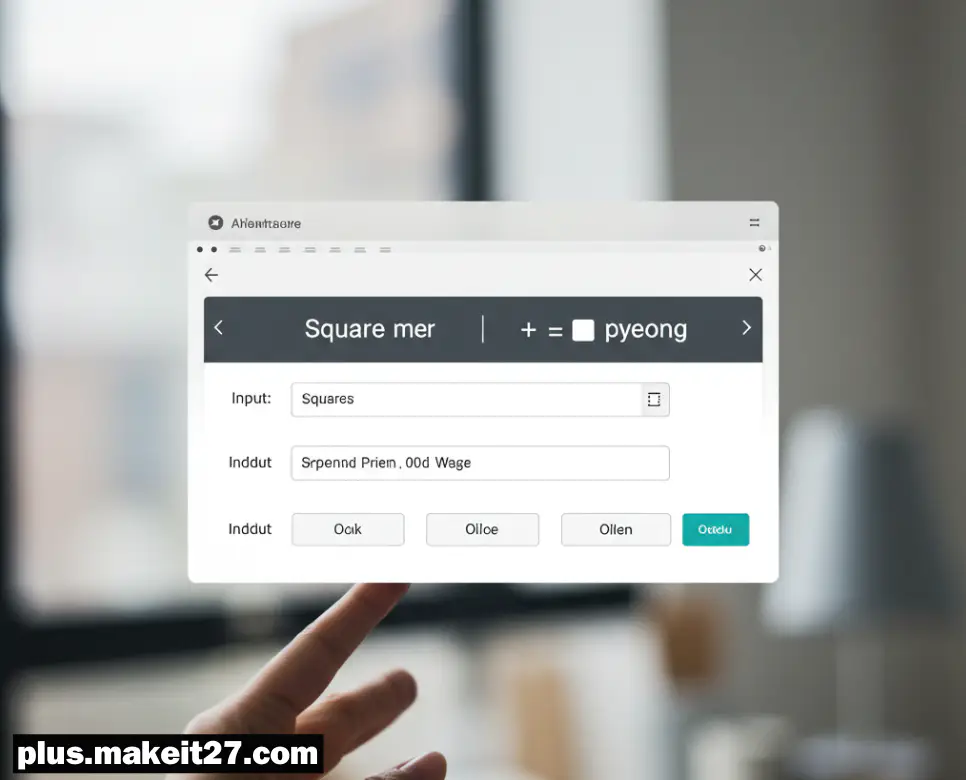 면적 평수 계산