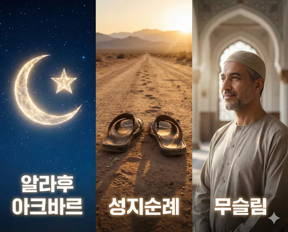 신의 찬양, 순례의 정성, 신자의 믿음을 통합적으로 보여주는 시각 자료