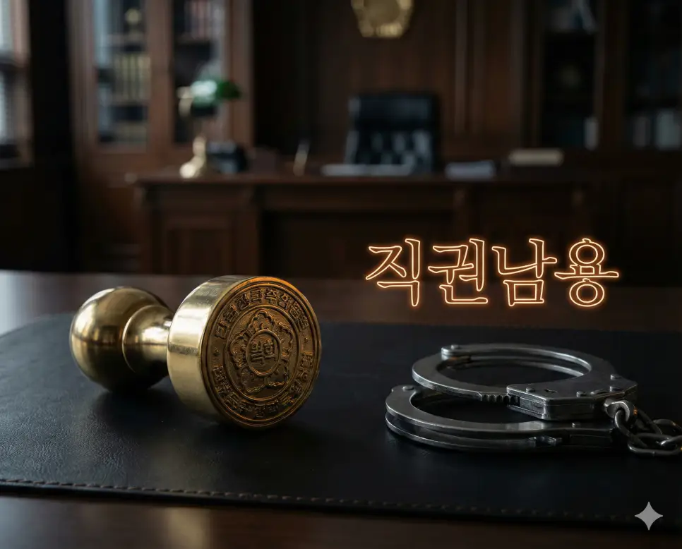 직권남용 뜻인 공무원이 자신의 직권을 남용하여 다른 사람의 권리 행사를 방해하는 범죄를 묘사한 실사 이미지