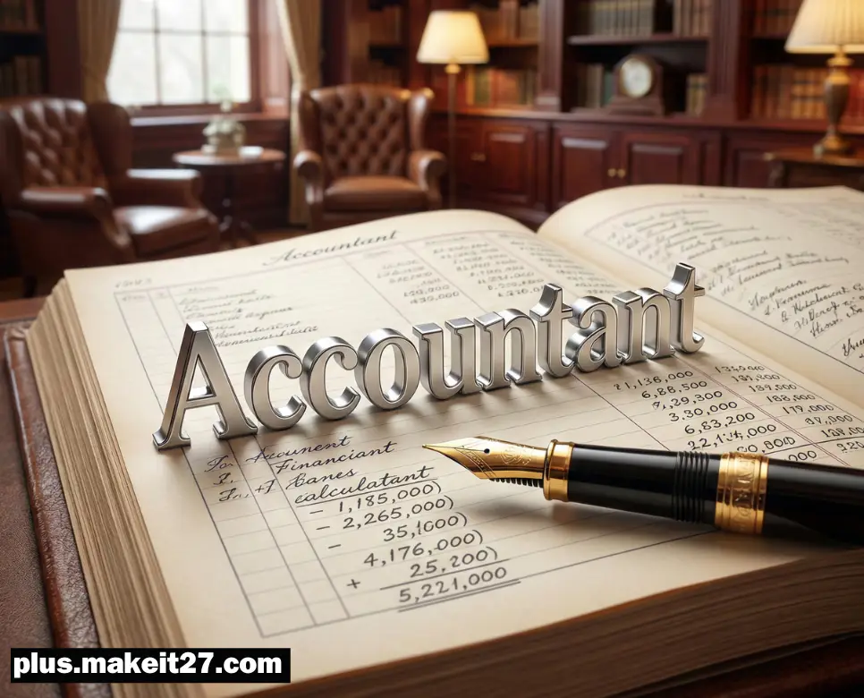 숫자의 진실을 기록하고 분석하는 회계사의 전문성을 담은 스틸컷과 강렬한 영문 타이포그래피