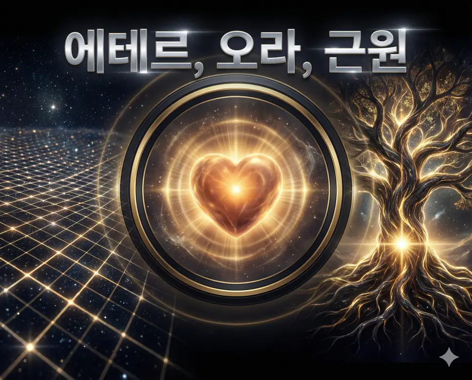 에테르, 오라, 근원의 개념과 신비로운 에너지를 세련된 구도로 통합한 종합 가이드 이미지