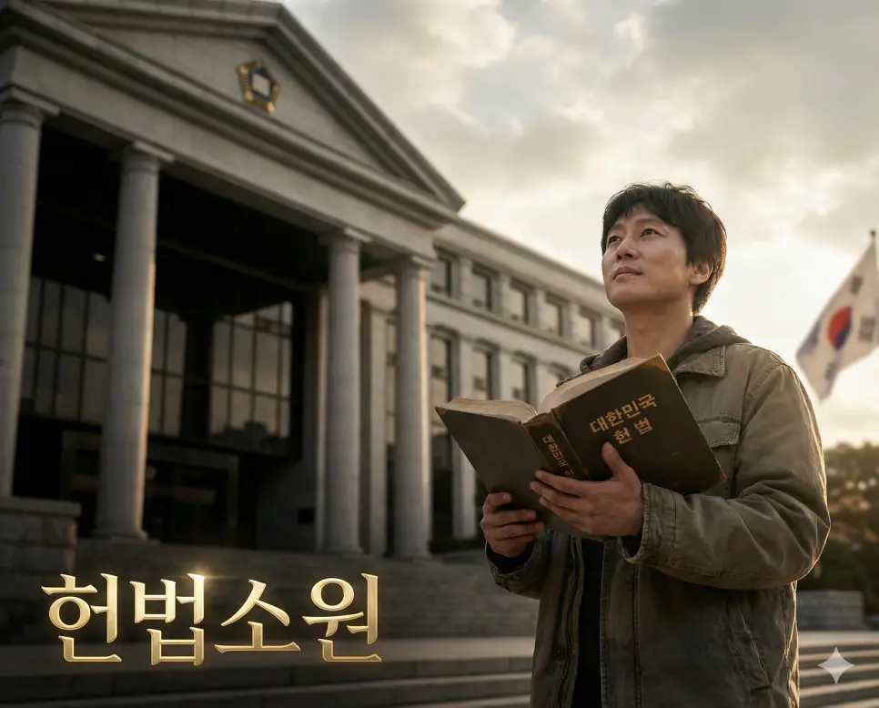 공권력에 의해 기본권을 침해받은 국민이 헌법재판소에 구제를 청구하는 제도인 헌법소원 이미지