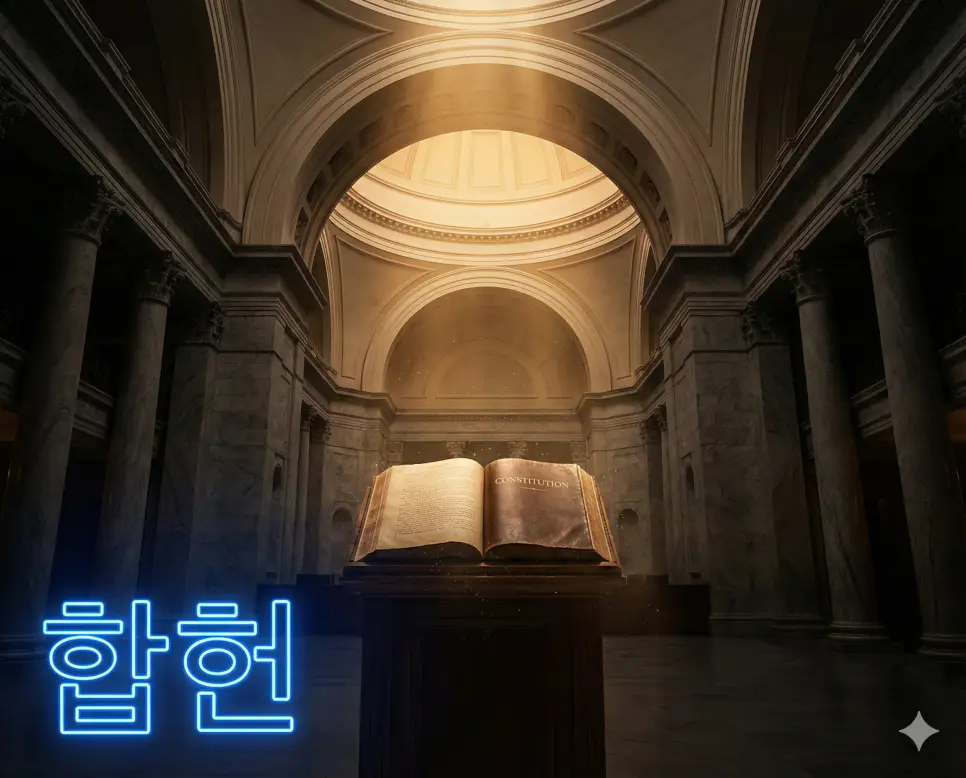 합헌 뜻인 법률이나 국가의 행위가 헌법의 조항이나 정신에 위반되지 않는 상태를 상징적으로 표현한 이미지