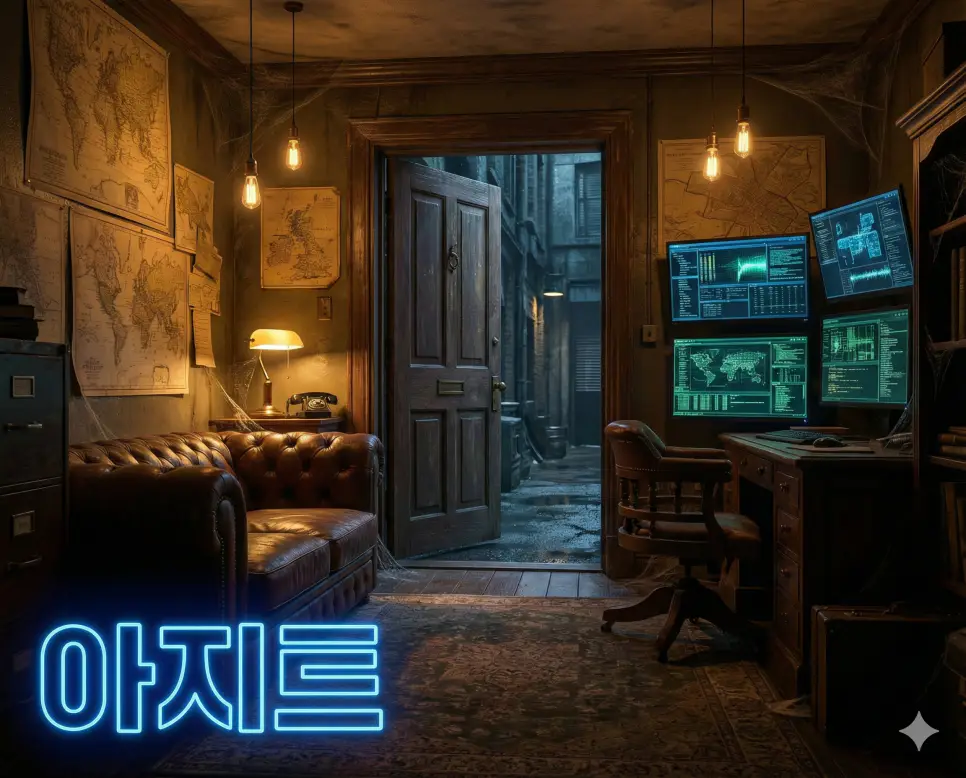 아지트 뜻인 비밀리에 모이는 근거지나 연락처를 시각화한 미스터리한 이미지