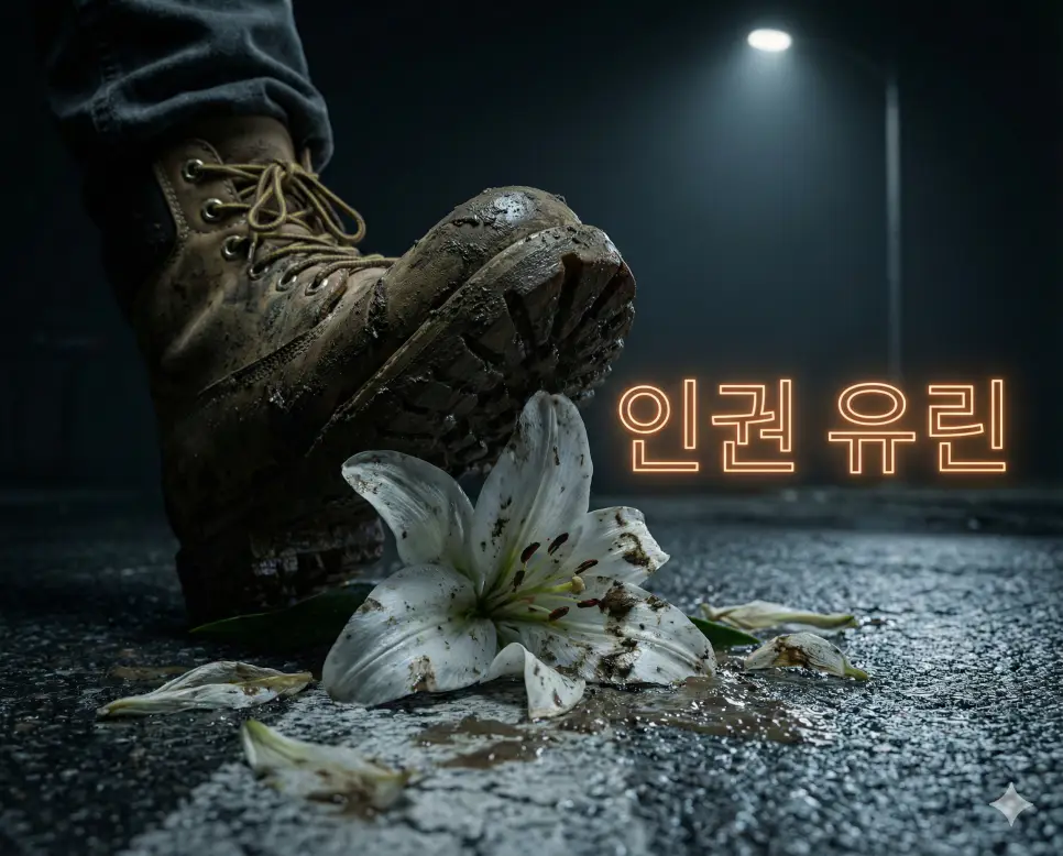 인권 유린 뜻인 인간으로서 당연히 누려야 할 기본적 권리를 강제로 침해하고 짓밟는 행위를 상징화한 실사 이미지