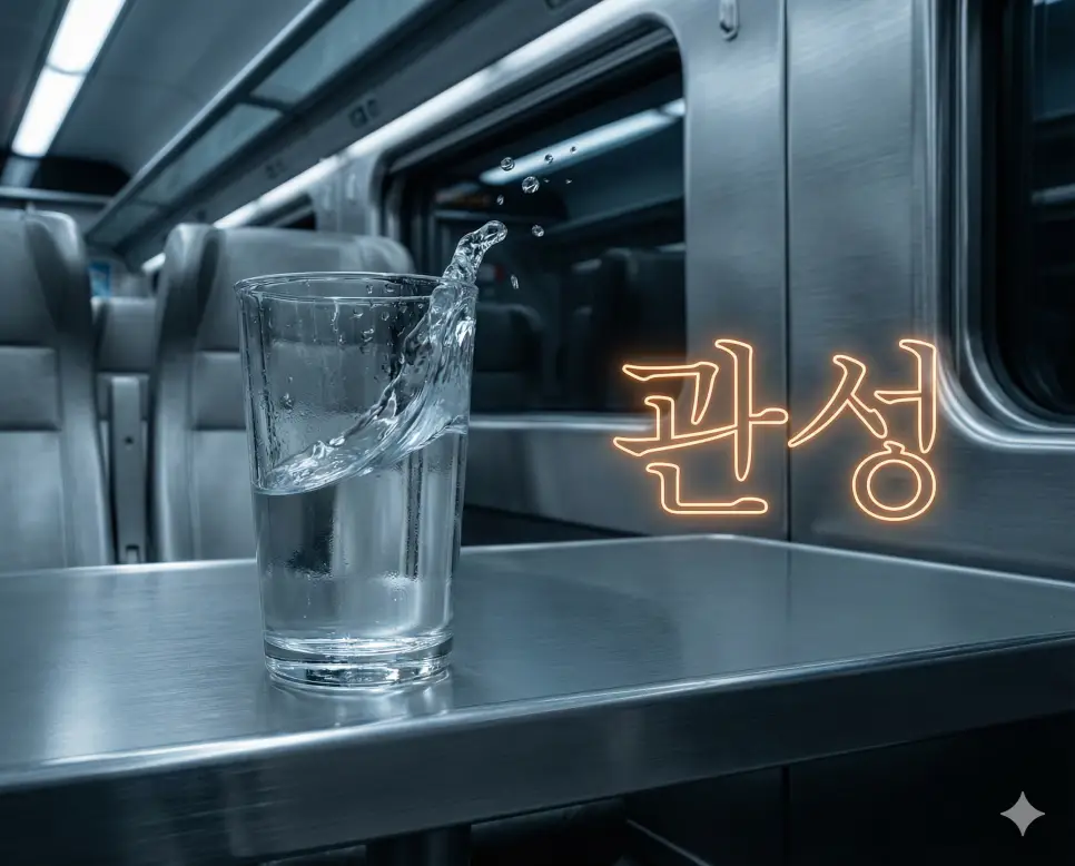 관성 뜻인 물체가 자신의 현재 운동 상태를 그대로 유지하려는 성질을 역동적으로 묘사한 실사 이미지