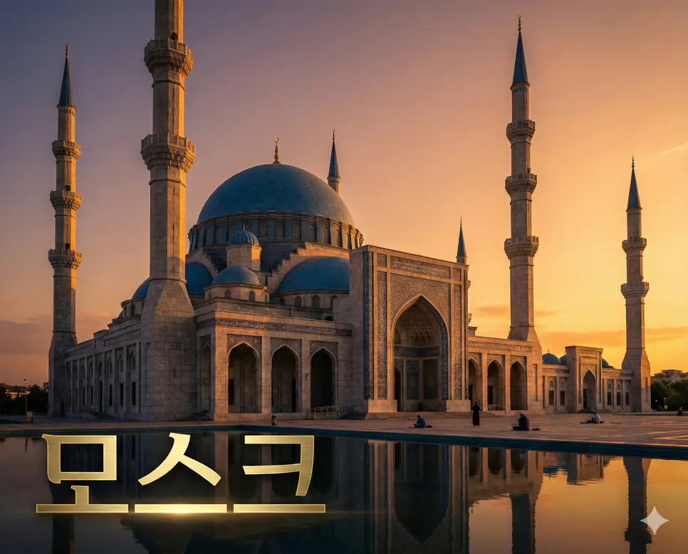 이슬람교의 예배당이자 공동체의 중심 공간인 모스크 이미지