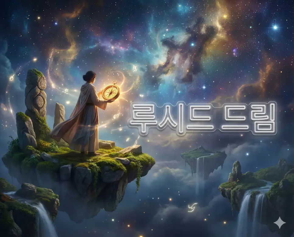 자신이 꿈을 꾸고 있다는 사실을 인지하며 내용을 조종하는 자각몽, 루시드 드림 이미지