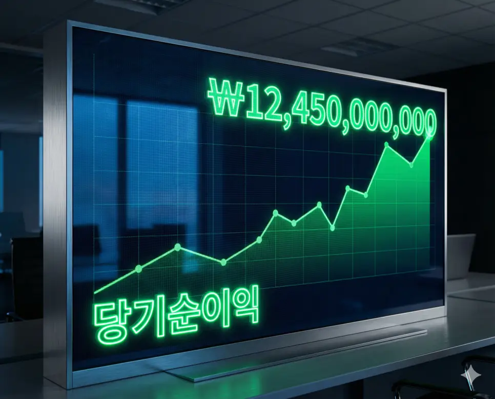 당기순이익 뜻인 일정 기간 동안 기업이 거둔 최종적인 순이익을 보여주는 전문적인 금융 이미지