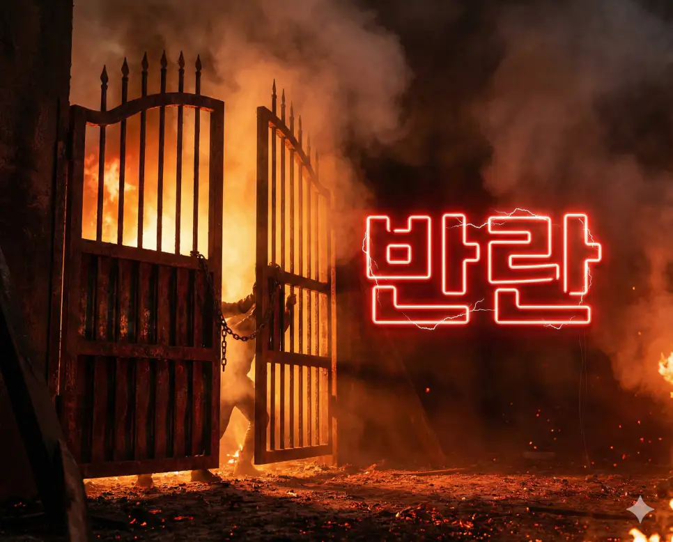 국가나 조직의 질서를 파괴하기 위해 집단적으로 폭동을 일으키는 행위인 반란 이미지