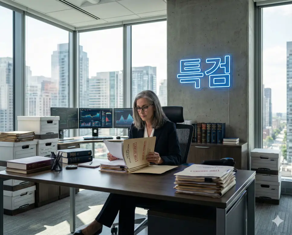 정규 검찰의 수사가 중립성을 잃을 우려가 있을 때 독립적으로 수사하는 특별 검사 이미지