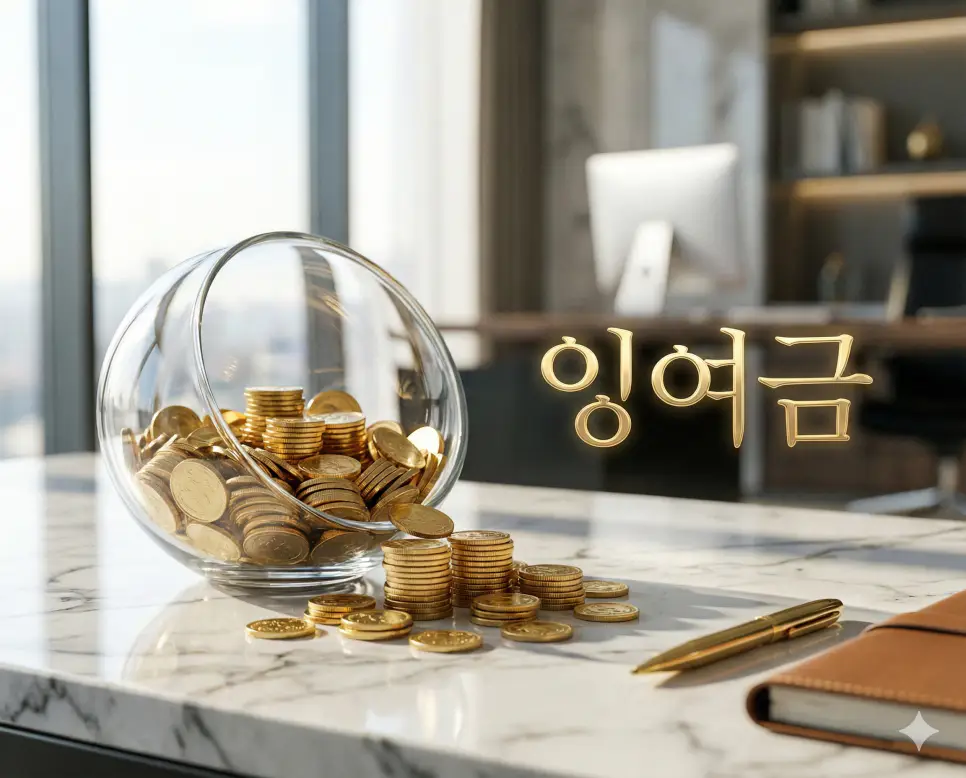 잉여금 뜻인 기업의 영업 활동 결과 남은 자산의 여유분을 감각적으로 시각화한 이미지