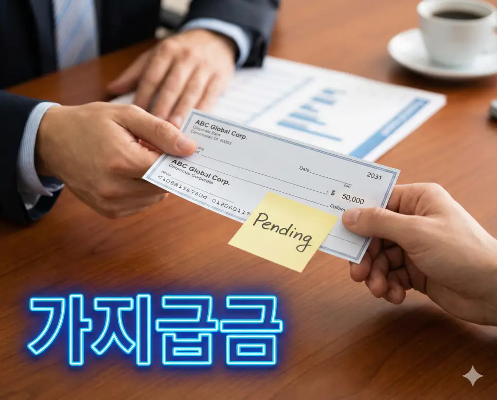 가지급금 뜻인 현금 지출은 있었으나 용도나 액수가 확정되지 않아 일시적으로 처리하는 항목 이미지