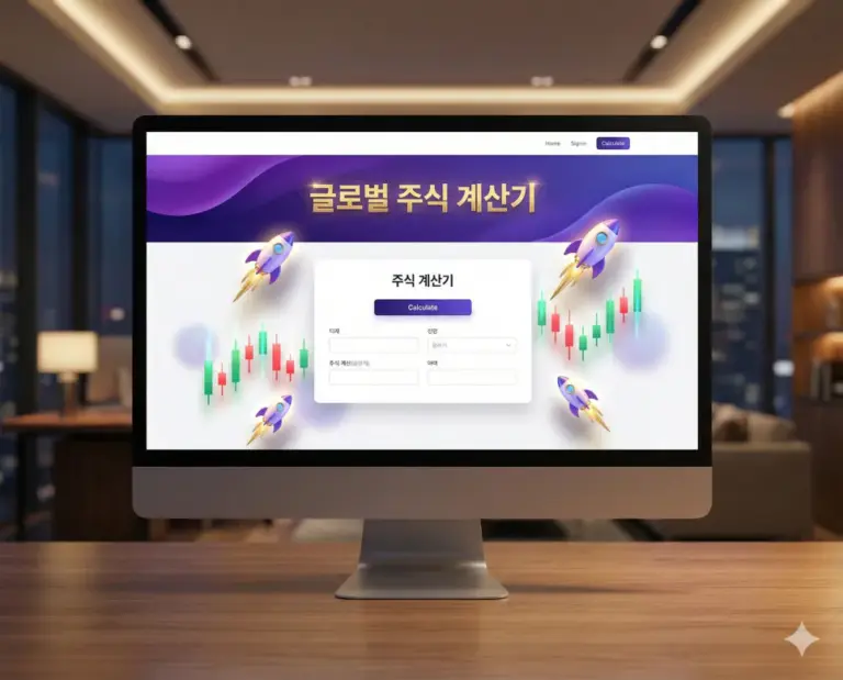 global stock calculator krw usd dashboard