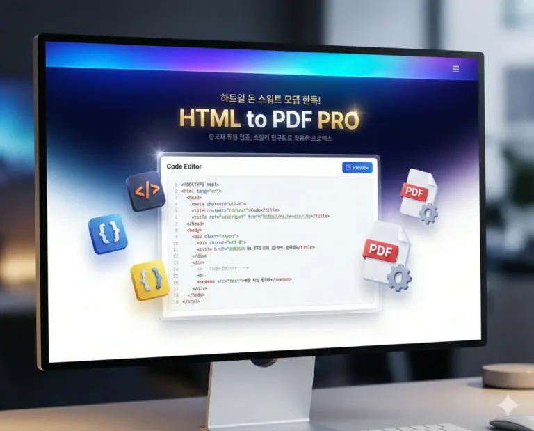 html to pdf converter pro interface design