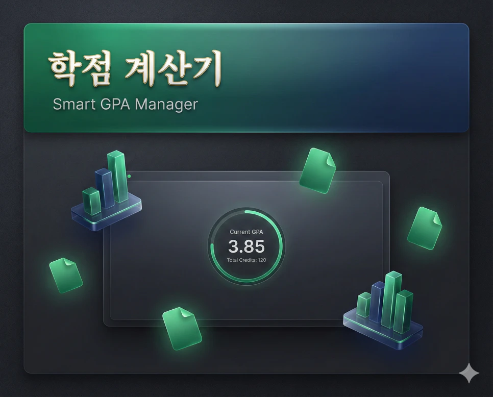 학점 백분율 계산기 및 GPA 계산기 : 대학교 성적 계산기 통합 프로그램 2 성적 분포를 막대 그래프로 시각화하여 보여주는 전문적인 학점 분석 차트 리포트