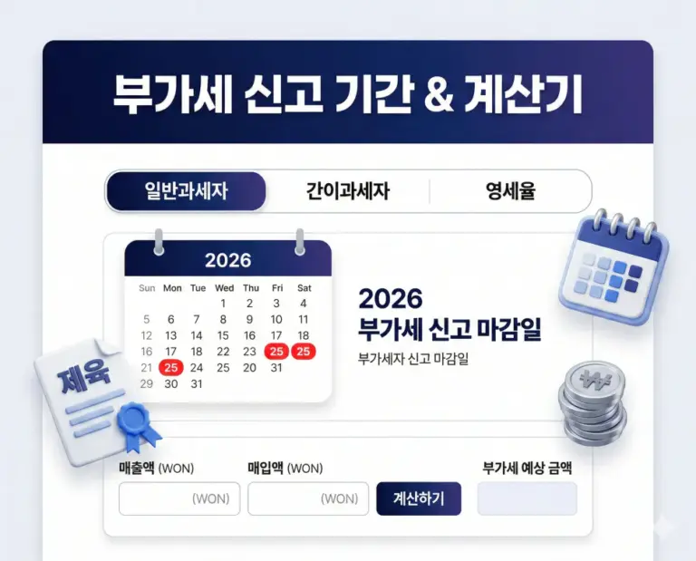 vat report schedule calculator main ui