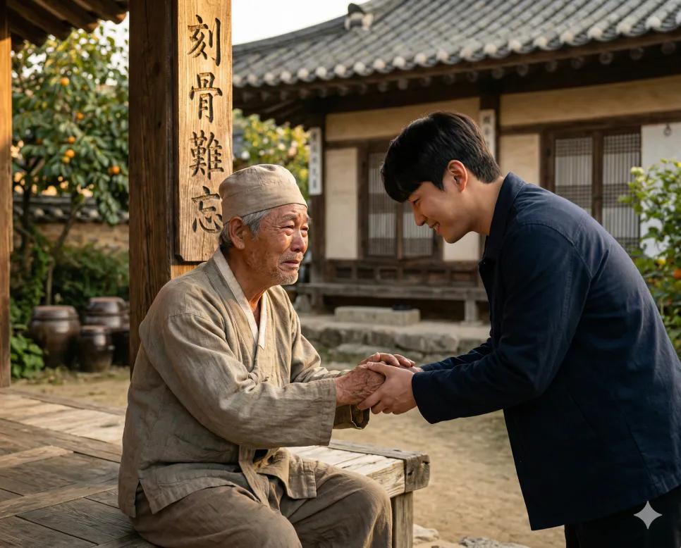 가인박명, 각골난망, 각골지통 뜻 완벽 정리 2 각골난망(刻骨難忘) 뜻 – 남에게 입은 은혜가 뼈에 새길 만큼 커서 잊히지 않음을 뜻하는 한자 '刻骨難忘'이 새겨진 사실적 이미지