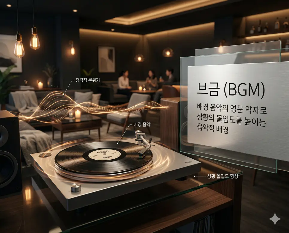 비담 뜻, 빚투 뜻, 브금 뜻: 외모의 중심과 부채 기반 투자 및 청각적 분위기 완벽 정리 3 브금 뜻을 통해 상황의 몰입도를 높이는 배경 음악(BGM)과 청각적 분위기 판독 지침을 시각화한 한국의 일상 실사 이미지