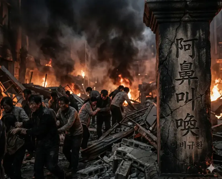 abi gyuhwan disaster chaos hellish suffering realistic