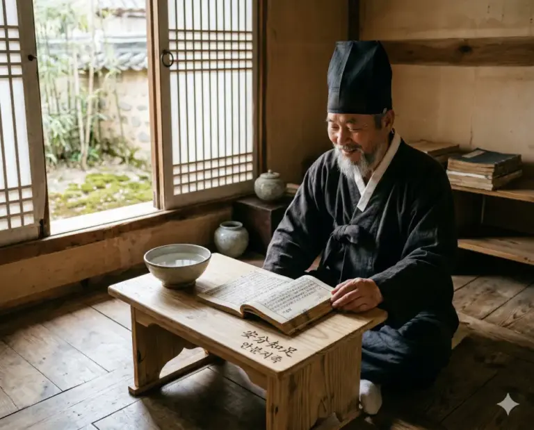 anbun jijok peaceful scholar humble desk realistic