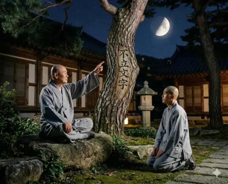 bullip munja zen master moon enlightenment realistic