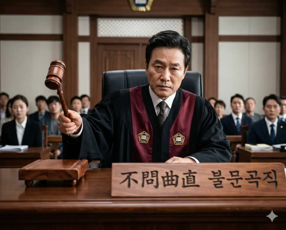 불굴지기 뜻, 불로장생 뜻, 불문곡직 뜻: 강인한 기상과 영원한 삶, 단호한 결단의 지혜 정리 3 불문곡직(不問曲直) 뜻 – 옳고 그름을 따지지 않고 바로 결단함을 의미하며, 사정을 듣지 않고 단호하게 판결을 내리는 판관의 사실적 이미지