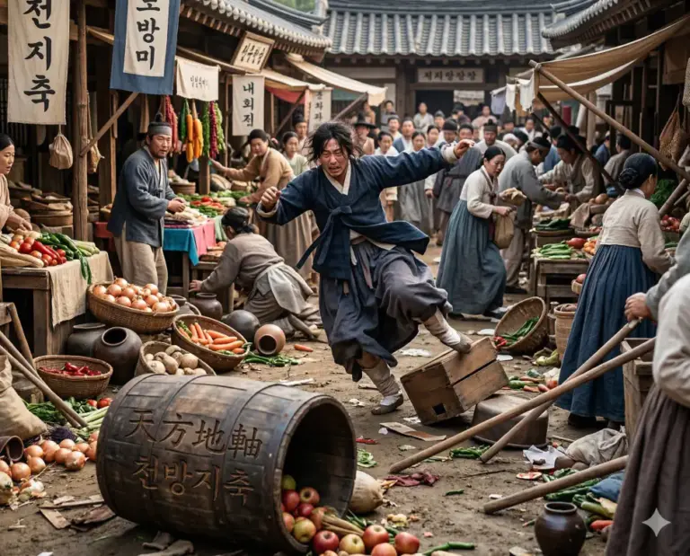 cheon bang ji chuk rash person market