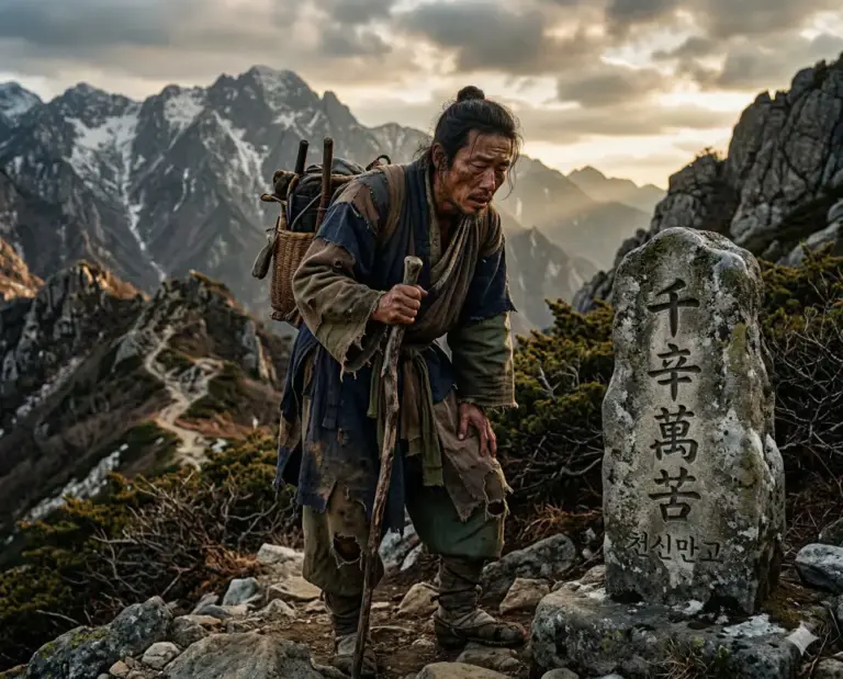 cheon sin man go traveler hardship mountain