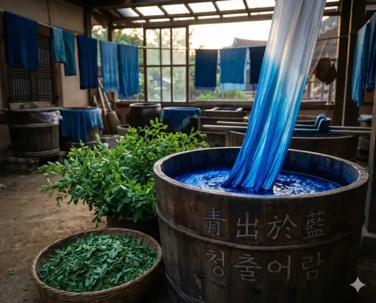 cheong chul eo ram indigo blue dye