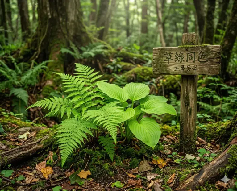 cho rok dong saek green plants harmony