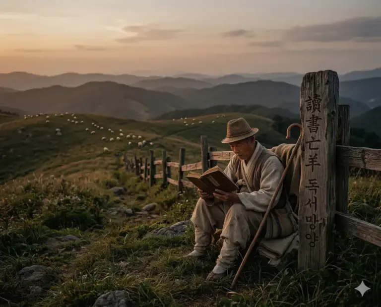 dokseo mangyang shepherd reading sheep