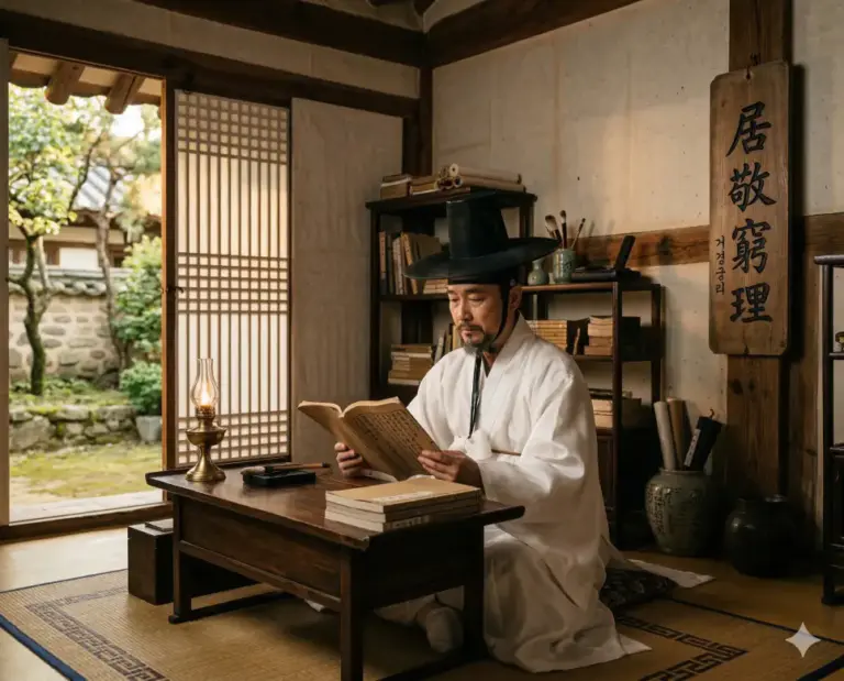 geogyeong gungni scholar study lamp
