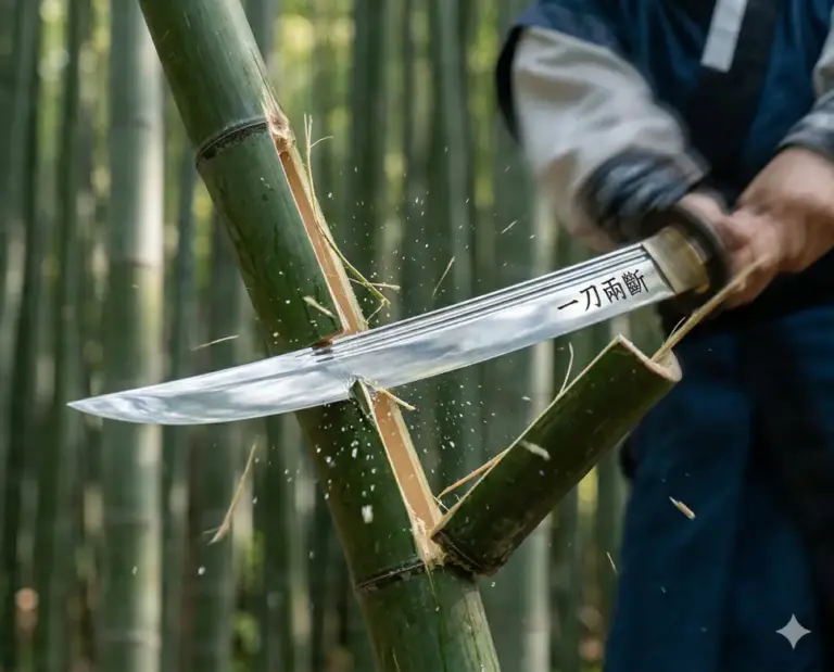 ildo yangdan sword slicing bamboo decisive realistic