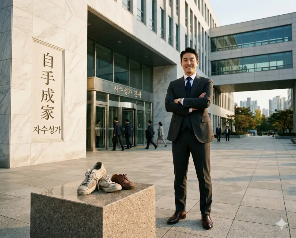 자강불식 뜻, 자격지심 뜻, 자수성가 뜻: 끊임없는 노력과 내면의 성찰, 성공의 지혜 정리 3 자수성가(自手成家) 뜻 – 물려받은 재산 없이 스스로의 힘으로 가문을 일으킴을 의미하며, 성공한 인물과 낡은 신발이 대비되는 사실적인 이미지