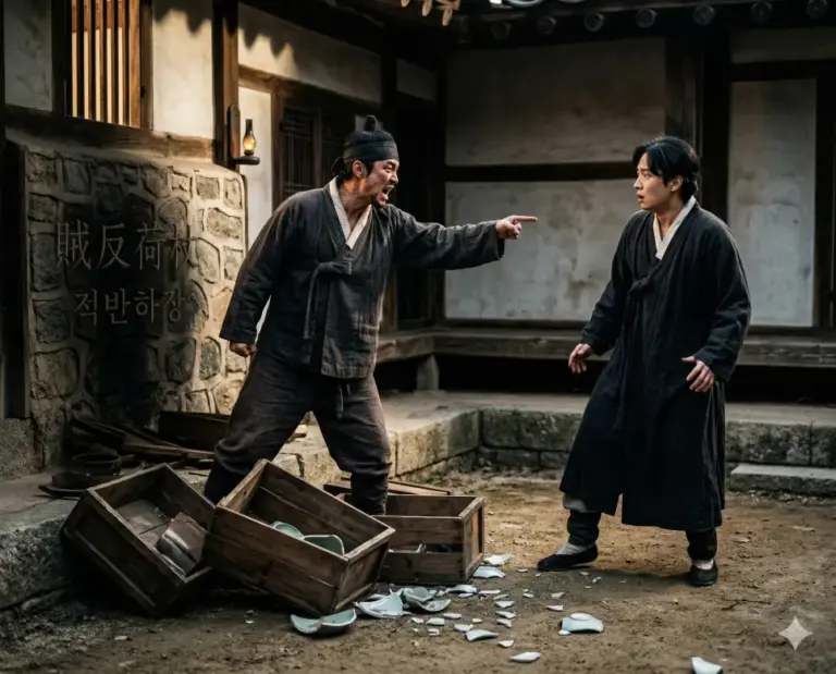 jeok ban ha jang thief angry pointing