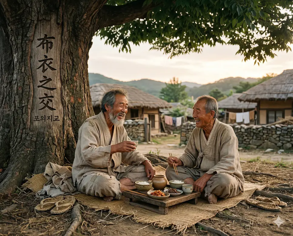 포복절도 뜻, 포의지교 뜻, 표리부동 뜻: 배꼽 잡는 웃음과 소박한 우정, 겉과 속의 경계 정리 2 포의지교(布衣之交) 뜻 – 베옷을 입었을 때의 사귐이라는 뜻으로, 가난할 때의 순수한 우정을 상징하는 사실적 이미지
