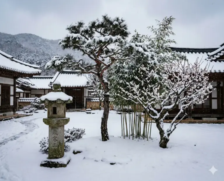 sehan samu pine bamboo plum winter integrity realistic