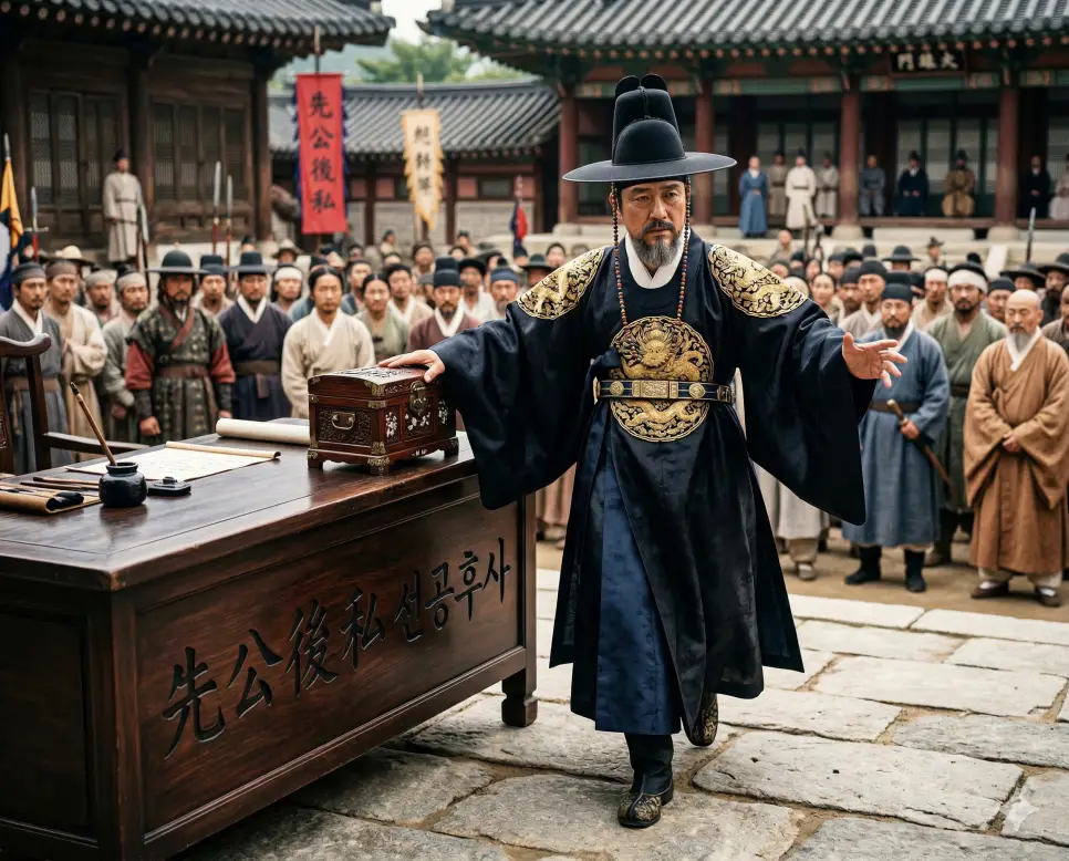 선견지명 뜻, 선공후사 뜻, 선남선녀 뜻: 앞날을 내다보는 안목과 공의 정신, 평범한 아름다움 정리 2 선공후사(先公後私) 뜻 – 공적인 일을 먼저 하고 사적인 일을 뒤로 미룸을 의미하며, 개인적인 보물을 뒤로하고 공무를 우선시하는 관리의 사실적 이미지