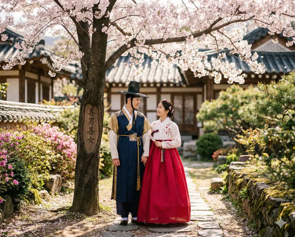 선견지명 뜻, 선공후사 뜻, 선남선녀 뜻: 앞날을 내다보는 안목과 공의 정신, 평범한 아름다움 정리 3 선남선녀(善男善女) 뜻 – 성품이 착한 남자와 여자를 의미하며, 꽃이 핀 정원에서 행복하고 덕성스러운 모습을 보여주는 젊은 한쌍의 사실적 이미지