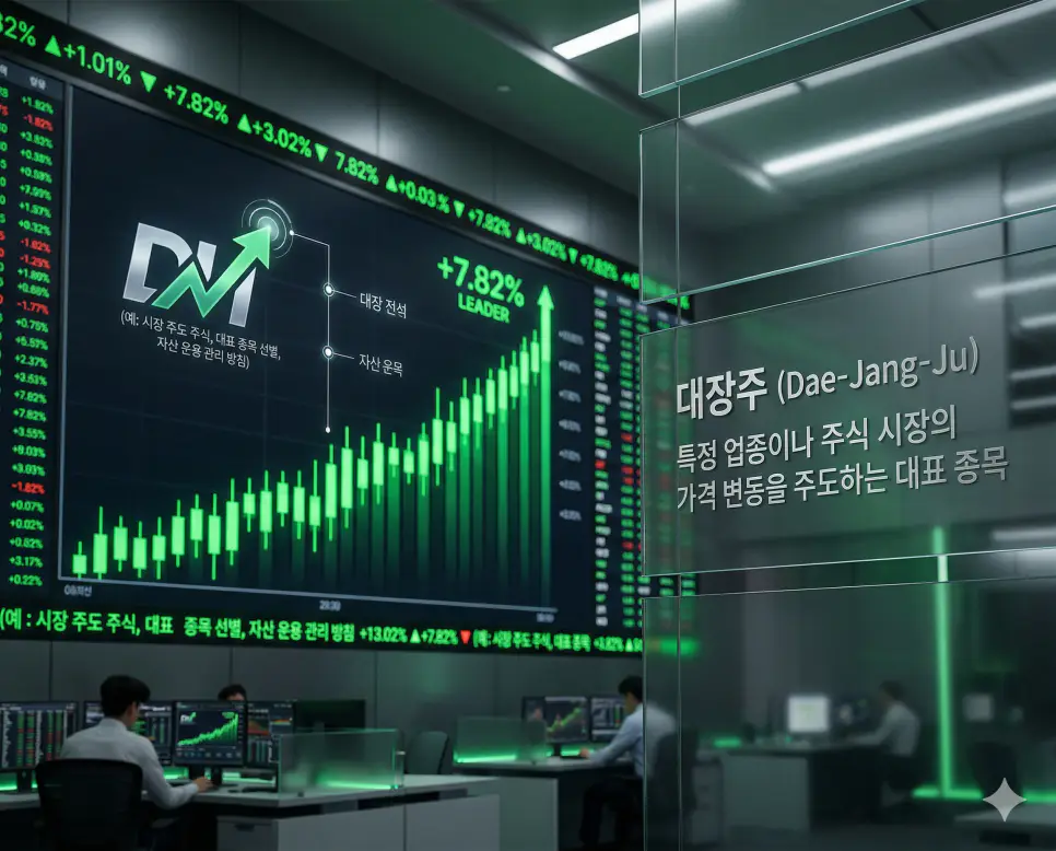 무물보 뜻, 닥눈삼 뜻, 대장주 뜻: 무엇이든 물어보살과 게시판 적응 및 주도 종목 정리 3 대장주 뜻을 통해 시장 전체의 가격 변동을 주도하는 대표적인 종목을 일컫는 자산 운용 관리 방침을 시각화한 실사 이미지