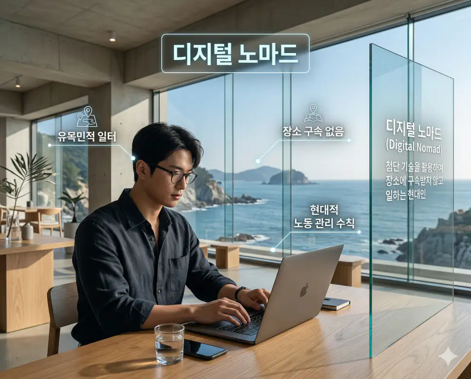 디지털 노마드 뜻, 비호감 뜻, 도른자 뜻: 유목민적 일터와 거부감 및 광기 어린 재능 완벽 정리 1 디지털 노마드의 현대적 작업 공간