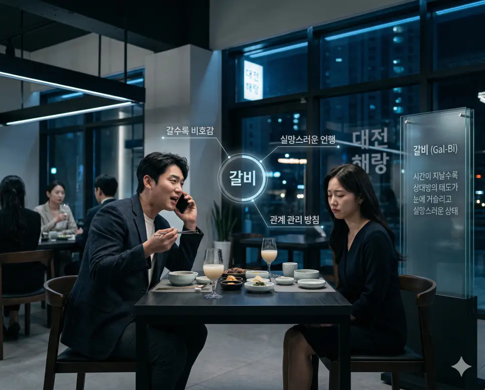 가싶남 뜻, 갈비 뜻, 강직인 뜻: 소유하고 싶은 남성과 비호감 및 반려견 직장인 정리 2 갈비 뜻을 통해 시간이 지날수록 상대방의 언행이나 태도가 눈에 거슬리고 실망스러운 상태를 나타내는 한국의 관계 관리 방침을 실사 스타일로 시각화한 이미지