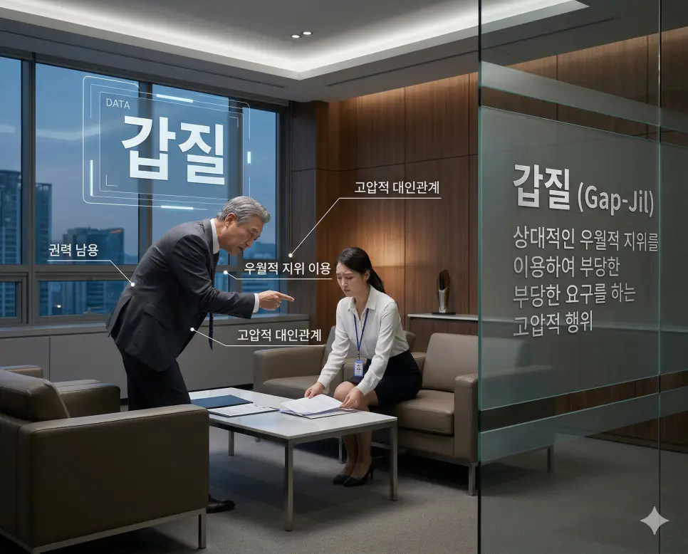 빤스런 뜻, 오픈런 뜻, 갑질 뜻: 불명예스러운 도주와 선착순 구매 및 권력 남용 정리 3 갑질 뜻을 통해 우월적 지위를 이용하여 상대방에게 무례하게 행동하거나 부당한 요구를 하는 권력 남용 관리 수칙 실사 이미지