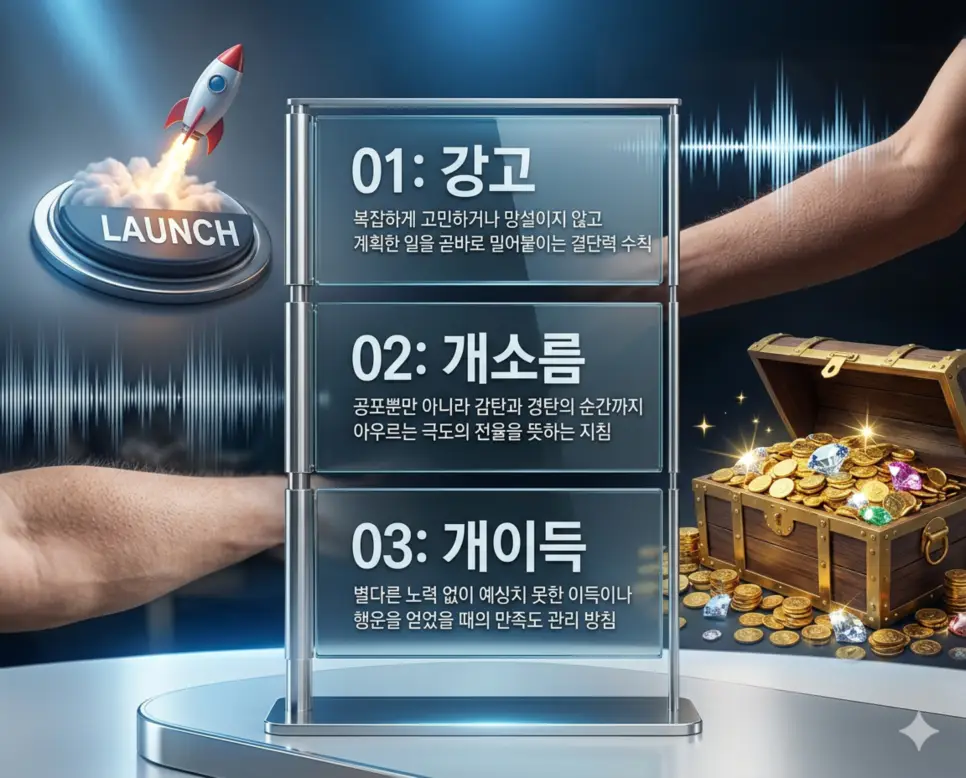 걍고 뜻, 개소름 뜻, 개이득 (ㄱㅇㄷ): 뜻: 즉각적인 실행과 극도의 전율 및 뜻밖의 횡재 완벽 정리 4 걍고, 개소름, 개이득 뜻의 정의와 즉각적 실행, 극도의 전율, 뜻밖의 횡재 핵심 내용을 정리한 영화 포스터 스타일 인포그래픽