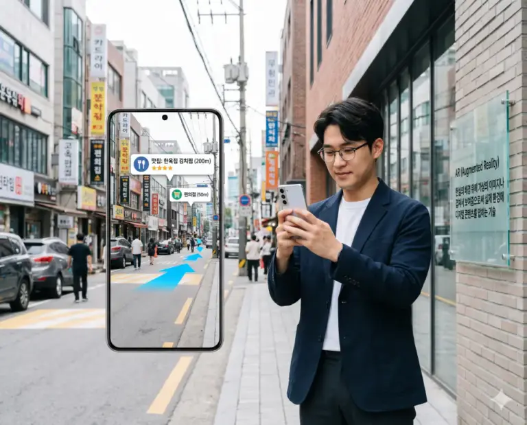 augmented reality ar navigation korean smart city