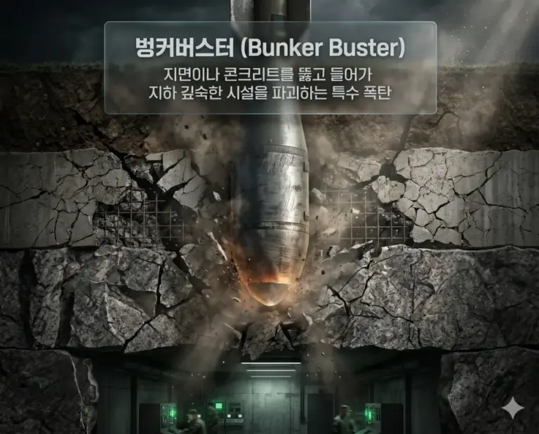 bunker buster penetrating reinforced concrete