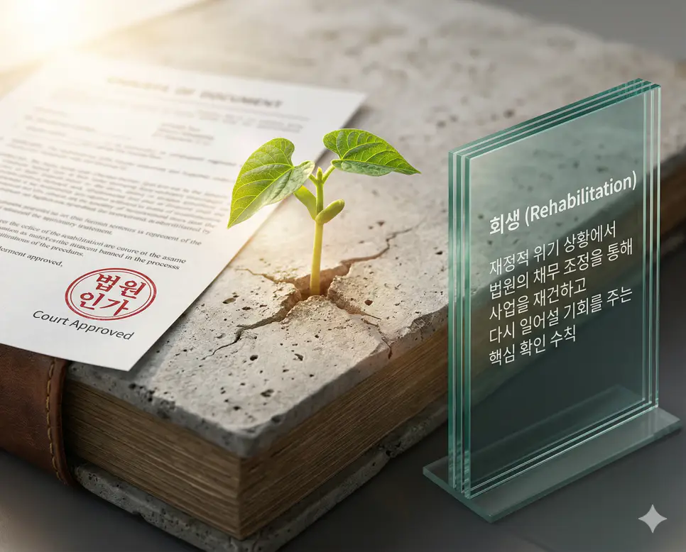 부도 뜻, 파산 뜻, 회생 뜻 정리: 채무 불이행과 경제적 청산 및 재건 기회 확인 3 회생 뜻을 상징하기 위해 일시적인 재정난을 겪는 기업이 법원의 도움을 받아 채무를 조정하고 다시 일어나는 희망적인 부활의 실사 이미지
