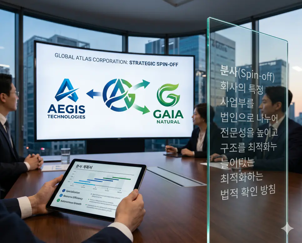 도급인 수급인 뜻, 분사 뜻, 합병 뜻 정리: 비즈니스 계약과 조직 개편 확인 2 분사 뜻을 시각화하기 위해 기업의 특정 사업부를 독립된 법인으로 나누어 전문성을 높이고 자본 구조를 최적화하는 경영상의 조직 개편 실사 이미지
