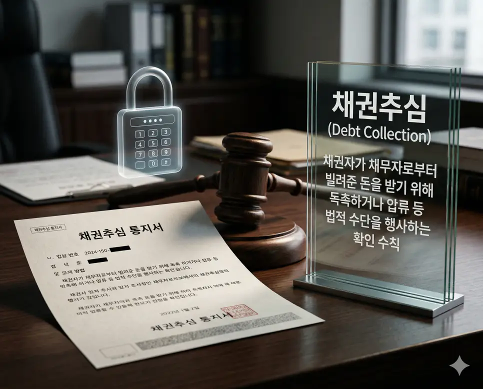 해산 뜻, 연체 뜻, 채권추심 뜻 정리: 조직 소멸과 상환 지체 및 권리 행사 확인 3 채권추심 뜻을 상징하기 위해 채권자가 법적 절차에 따라 채무자에게 독촉하거나 압류 등의 수단을 동원하여 권리를 행사하는 통지서의 실사 이미지